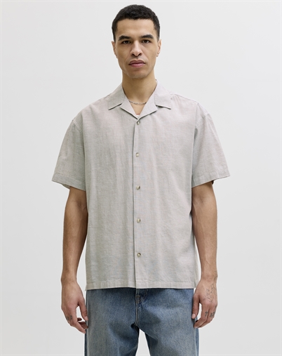 Jack & Jones - JJESummer Linen Blend Resort Skjorte - String